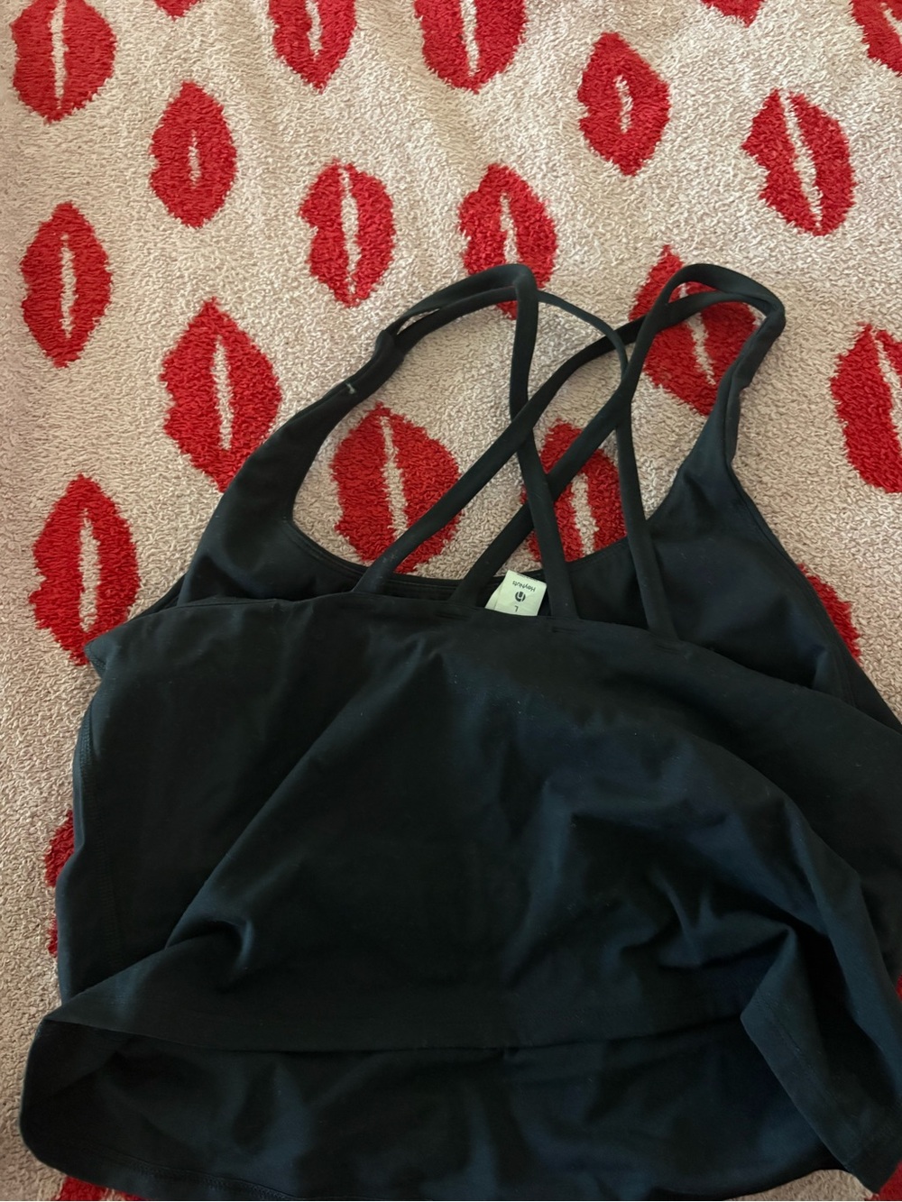 Target Black Crisscross Sports Bralette - Picture 2 of 4